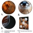 thumbnail image 3 of Designart "Deer Portait Animal " Animals Floater Framed Canvas Print, 3 of 7