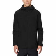 NEW 32 Degrees Men's Rain Jacket Select Size BLACK FREE SHIPPING (BLACK,L)