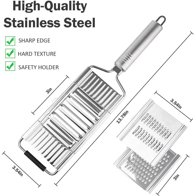 NOGIS Rotary Cheese Grater, Cheese Shredder - Manual Hand Crank