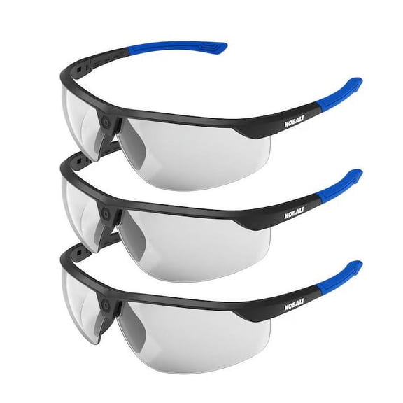 Kobalt 3 Pack Clear Anti-scratch Plastic Safety glasses