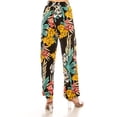 thumbnail image 5 of Women's Printed Drawstring Waist Pants with Side Pockets Casual Relaxed Fit, 5 of 6