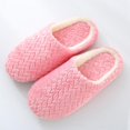 thumbnail image 2 of AMERTEER Autumn Winter Slippers Bottom Soft Home Shoe Cotton Thick Slippers Slip-On Slides Shoe Slippers, 2 of 5