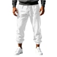 thumbnail image 5 of Yongwang Joggers for Men Drawstring Waist Pants Casual Fashion Sports Long Trousers with Pockets, 5 of 7