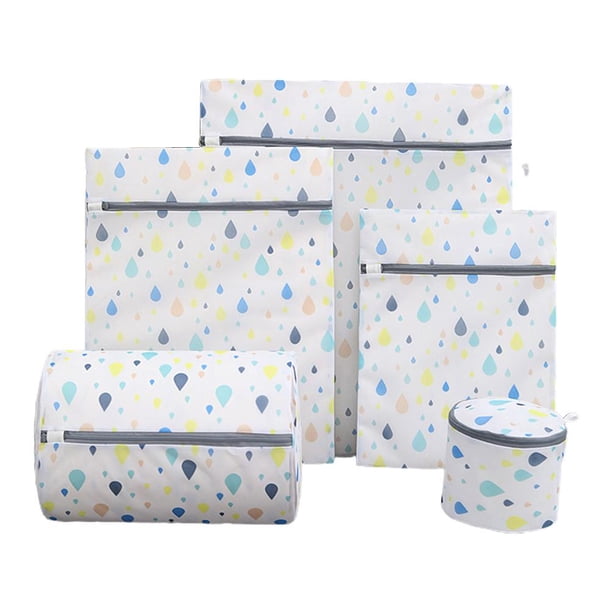 Bolsas De Lavandería De Malla Con Cremallera Para Lavadora, Ropa Interior, Blusa, Medias, Lencería, Sujetador, Bolsa De Lavandería 5 Uds. Vogacara HA042411-03
