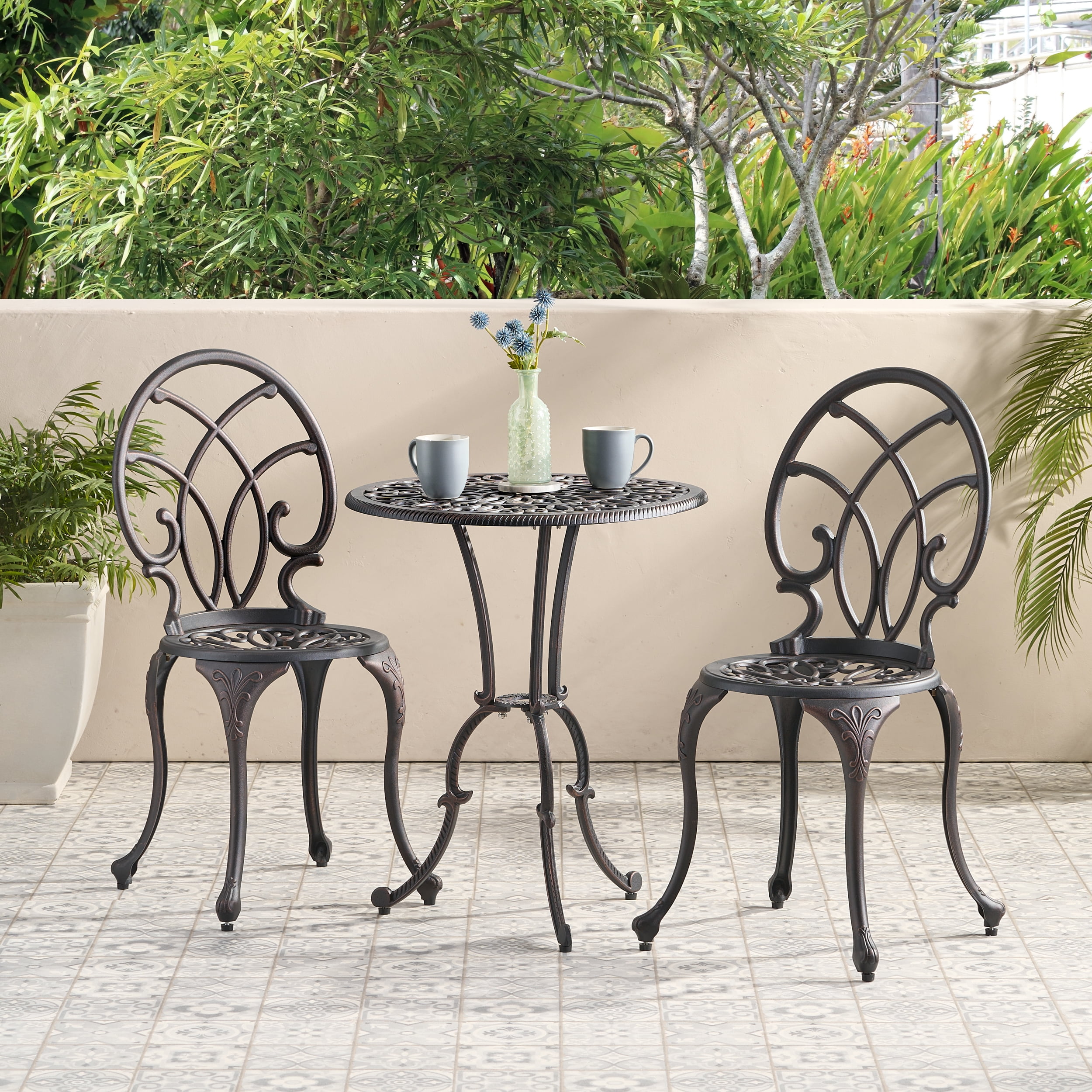 Dakota Aluminum Copper Bistro Set