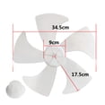 thumbnail image 2 of 14 Inch Household Plastic Fan Blade Five Leaves With Nut Cover For Pedestal, 2 of 7
