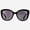 Black, variant on Sunglasses with Readers for Women - Reader Sunglasses - Oversized Butterfly Cat Eye Reading Sun Glasses with Built In Full Readers - Barletta by VITENZI in Black 2.25
