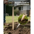thumbnail image 4 of VEVOR Wooden Garden Stakes, 25 Pcs 48x0.5x0.69 in Survey Grading Stakes, Garden Ground Stake with Sharp Point, Fir Wood Plant Support Stake, Sign Posts for Silt Fence Backyard Boundaries Baselines, 4 of 9