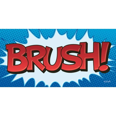 Gango Home Decor Contemporary Superhero Brush Superhero Floss Two 18x8in Art Prints In Distressed White Frames Walmart Com Walmart Com
