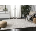 thumbnail image 3 of SAFAVIEH Berber Avery Geometric Shag Area Rug, Cream/Gray, 8' x 8' Square, 3 of 9