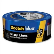 ScotchBlue Sharp Lines Multi-Surface Painter's Tape, 3" Core, 1.88" x 60 yds, Blue (70006576063)