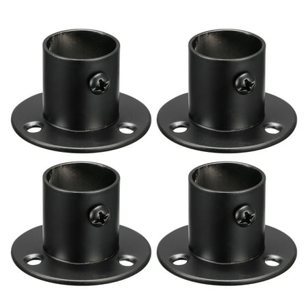 

Uxcell 0.88 Dia Stainless Steel Pole Sockets Flange Rod Holder Bracket Support Black 4 Pack