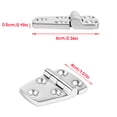 thumbnail image 3 of Bote de acero inoxidable bisagra corto de bisagra portátil espejo desmontable escotilla pulido bisagras de bisagras de pesca hardware con 5 tornillos Yuarrent TO001137-00, 3 of 7