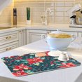 thumbnail image 6 of Yayeee Dish Drying Mat for Kitchen Counter 16"x18" Microfiber Absorbent Pad, Christmas Themed Leaves, 6 of 7