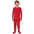 thumbnail image 1 of Pyjamas à Pieds pour Garçons - Pyjamas à Pieds en Coton pour Enfants, Grenouillère, Rouge, 6, 1 of 2