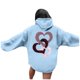 thumbnail image 1 of WILLBEST Sudadera Deportiva para Mujer, Estilo Casual, Ideal para El Día de San Valentín Sudadera con Capucha Estampada, Estilo Holgado Mediana, 1 of 4