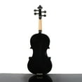thumbnail image 3 of 1/4 Acoustic Violin Kit Wood Violin with Case Bow Rosin for Kids Beginner, Black, 3 of 10