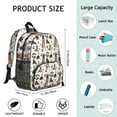 thumbnail image 6 of German Shepherd Dog and Footprint Backpack Backpack for School,Cute School Bag,Schoolbag with Adjustable Shoulder Straps & Padded Back,13.8"x11.4"x6", 6 of 6