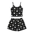 thumbnail image 5 of CQXIDFH Pj Sets for Woman Plus Size Sleeveless Tank and Shorts Pajama Set 2 Piece Soft Nightwear Casual Lounge Home Wear, 5 of 9