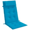 thumbnail image 3 of vidaXL Highback Chair Cushions 4 pcs Light Blue Oxford Fabric, 3 of 5