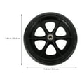 thumbnail image 2 of LOLIPPYY 2 Pcs Roues de Remplacement pour Déambulateurs et Fauteuils Roulants Roue avant Noire Robuste, 2 of 8