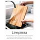thumbnail image 3 of Raganet, Paquete de 3 Tablas Xtellar para Picar de Bambu con 3 Diferentes Medidas, Tablas de Cocina para Picar Cuadradas color cafe, 3 of 5