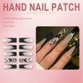 thumbnail image 5 of RAGUPEL 24Pcs Glue on Nails for Women,Heart Pattern Nail Tips Square,Colored Sequins Cute Press on Nails,Long Press on Nails for Photography,Stage and Red Carpet,Style1, 5 of 7