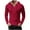 Red, variant on YLSDY Fashion Mens Waffle Shirts Hoodies Slim Fit Long Sleeve V Neck Golf Henley Shirts Hooded Solid Retro Spring Fall Trendy Tops Black L