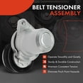 thumbnail image 2 of A-Premium Belt Tensioner Assembly with Pulley Compatible with Mazda 3 2010-2013, 5 2012-2017, 3 Sport 2010/2012-2013, CX-7 CX7 2007-2012, MX-5 Miata 2006-2015, 2.0L 2.3L 2.5L, Replace# L3P915980D, 2 of 6