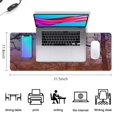 thumbnail image 5 of Pink Tree Scenery&nbsp;mousepad Gamingwaterproofnon Slip&nbsp;for Office Home Work GamingmousematRubber Base Mousepad with Stitched Edges 31.5x11.8inches, 5 of 7