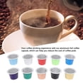 thumbnail image 3 of Tazas De Cápsulas De Café De Un Uso, Amplia Compatibilidad, Carcasas De Cápsulas De Café Desechables Ligeras, 30 Piezas De Papel De Aluminio, Seguras Para La Cocina, 3 of 7
