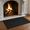 Black-2' x 3'6" (Rectangular), variant on Hearth Rugs For Fireplaces Fire Resistant Mat 42x24 Inches Fireplace Area Rug Pad Wood Stove