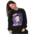 thumbnail image 3 of Kanji Style Betty Boop Be Bold Women Crewneck Sweatshirt Brisco Brands L, 3 of 6