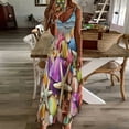 thumbnail image 2 of Seashell On The Beach Sleeveless Dress for Women Clothing Female Women's Summer Skirt, 2 of 6