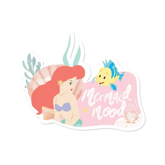 Pura Vida Disney Ariel & Flounder Sticker - Stylish Design, Adhesive Accessory - 3 Inches