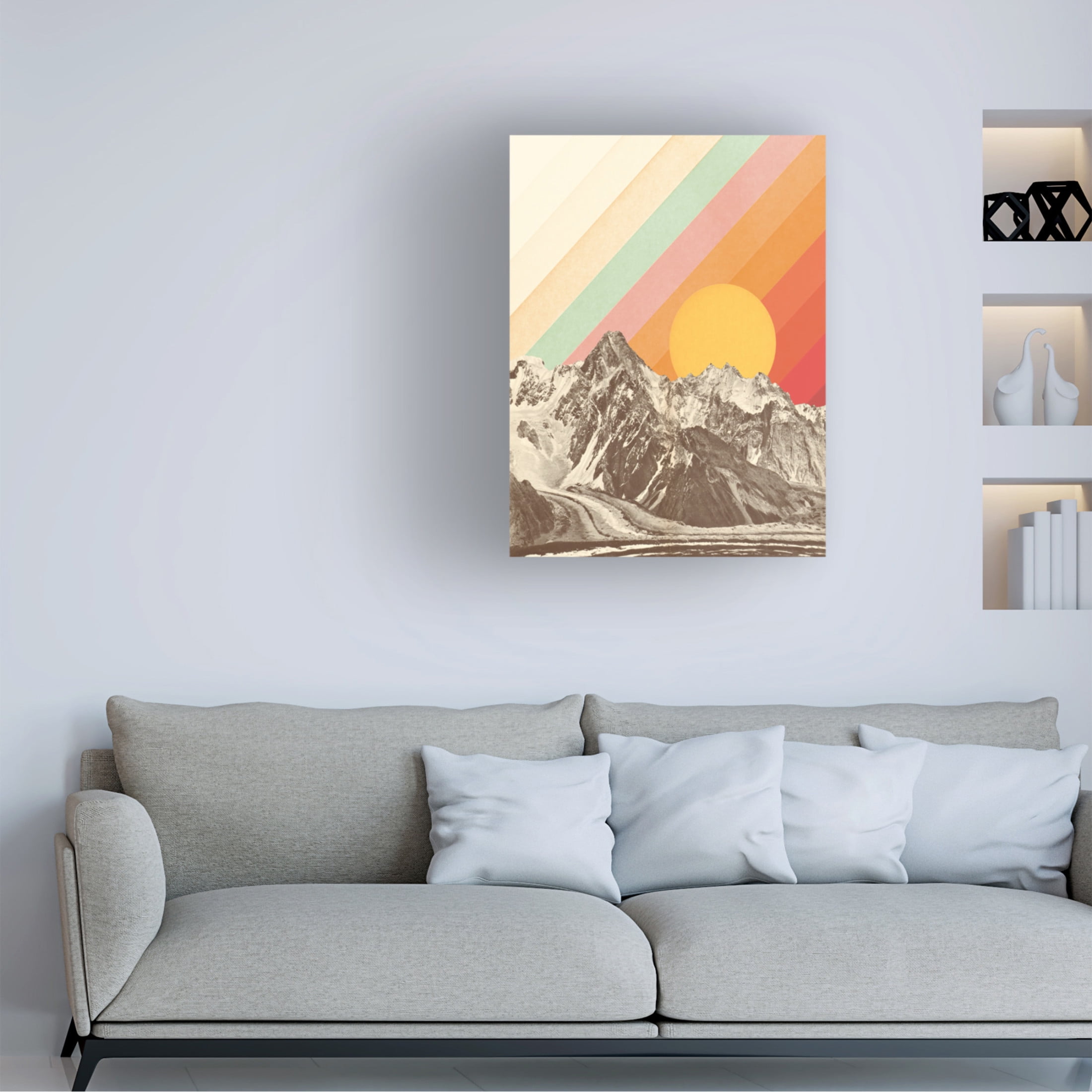 Trademark Fine Art Florent Bodart  Mountainscape NAo1 Canvas Wall Art