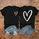 thumbnail image 2 of Tops Cortos para las Mujeres, Casual Impreso Delantero Corto Espalda Larga Manga Corta Raglan Cuello Redondo Blusa Hecha de Poliéster, Tops Largos para las Mujeres, 2 of 3