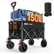 thumbnail image 1 of Carrito plegable Blomoba de 150 L con ruedas más anchas, negro, 1 of 9