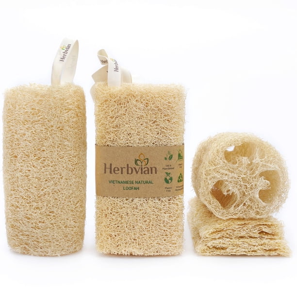 Esponja de lufa herbácea natural vietnamita 100% a base de plantas
