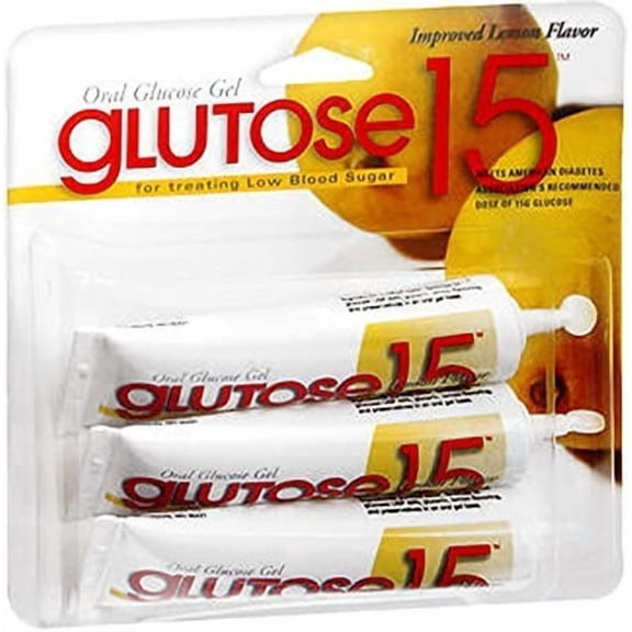 Glutose15 Oral Glucose Gel Lemon Flavor 45 g (Pack of 4)