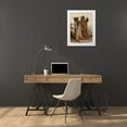 thumbnail image 3 of Bodmer, Karl 15x18 White Modern Wood Framed Museum Art Print Titled - Mandan indians, 3 of 4