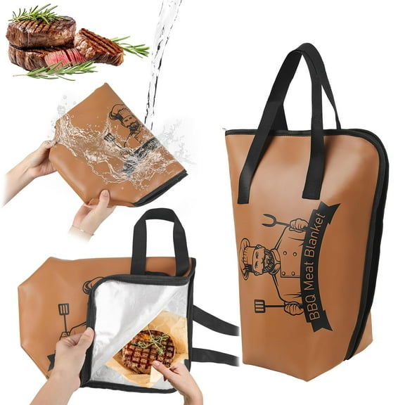 15-Inch BBQ Blanket for Resting Meat - Reusable Smoker Meat Insulated Bag, Perfect for Small Cuts - BBQ Gifts for Men & Dads