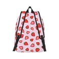 thumbnail image 3 of Balery Hand Drawn Strawberry Vintage Canvas Backpack for Men and Women - Large Capacity, Durable Travel Laptop Bag for School, Work, Hiking, and Outdoor Activities, 3 of 7