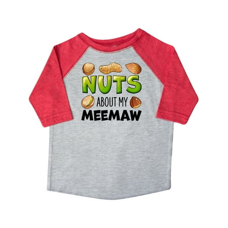 

Inktastic Nuts About My Meemaw Peanut Almond Pistachio Gift Toddler Boy or Toddler Girl T-Shirt