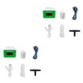 thumbnail image 4 of Ounissouiy Bomba de riego automática, riego por goteo, planta de goteo, controlador de sincronización inteligente al aire libre para accesorios cuatro cabezales de caída 2Conjunto, 4 of 6