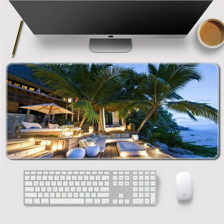 

Toyella Landscape Mouse Mat Home Large Lock Thicken Table Mat 54style 300X800X3MM