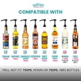 thumbnail image 4 of Black Coffee Syrup Pump for 750ml Bottles (Pack of 6) Universal Fit Torani, Monin (1L Plastic Only), DaVinci, Jordan's Skinny, and Upouria, 4 of 7