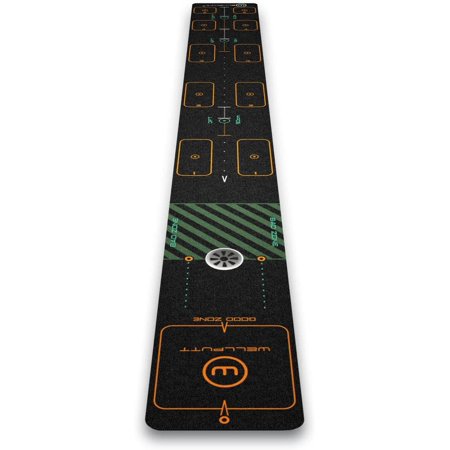 WELLPUTT - Golf Putting Training Mat - 10ft First