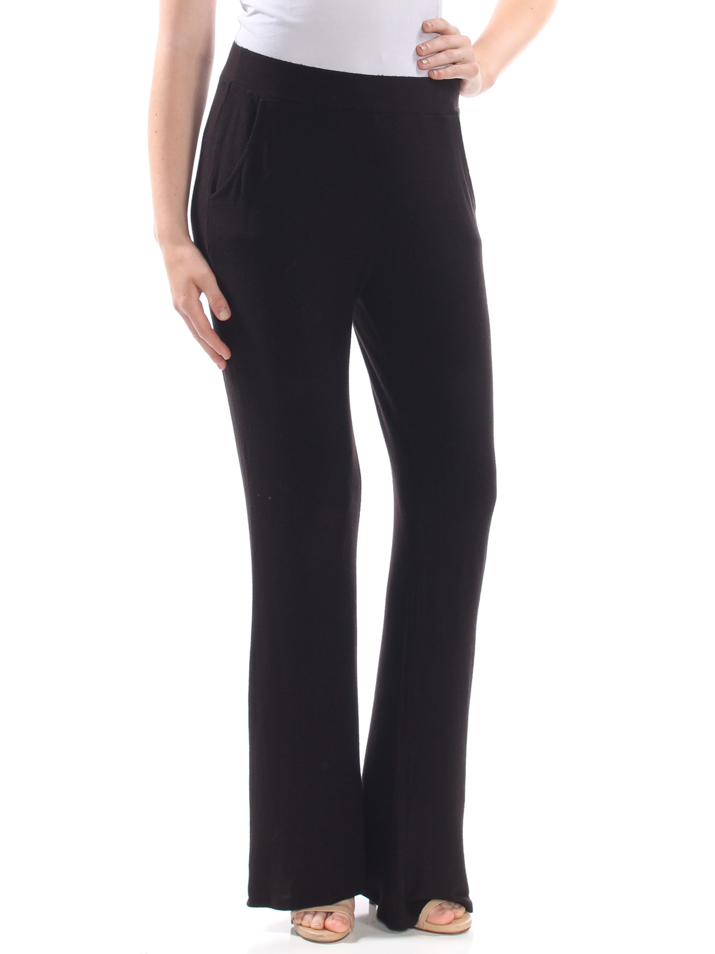 GUESS - GUESS Womens Black Pocketed Flare Active Wear Pants Size M ...