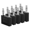 thumbnail image 4 of Double Row Banana Plug, Dual Banana Plug Anti Slip Stable 5PCS  For Speaker Wires Black, 4 of 8